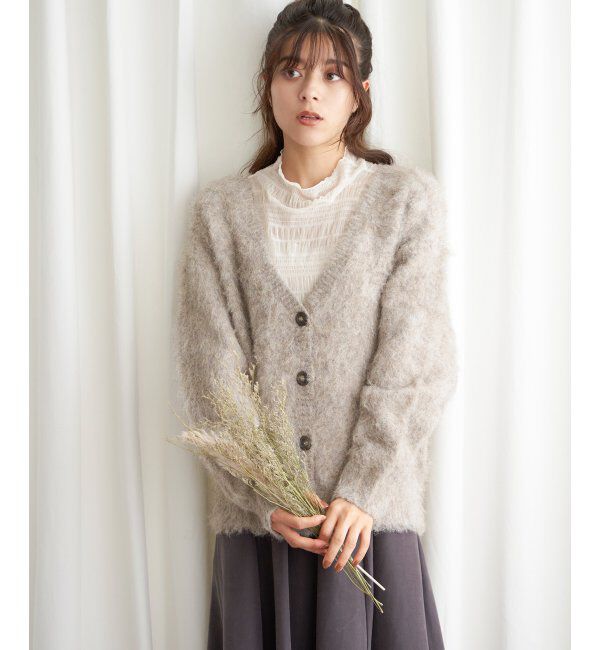 Lbc with Life「ふんわりMIXカーディガン」|カーディガン|