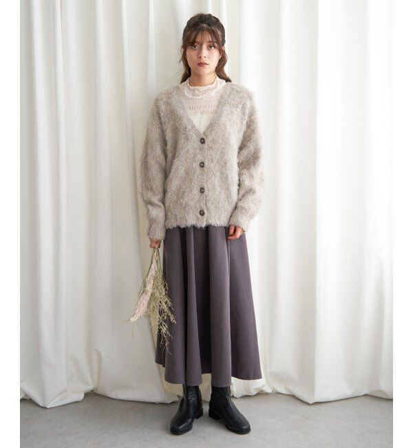 Lbc with Life「ふんわりMIXカーディガン」|カーディガン|