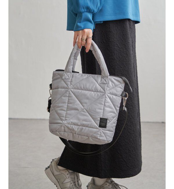 Lbc with Life「キルティング2WAYトートバッグ」|その他|グレー