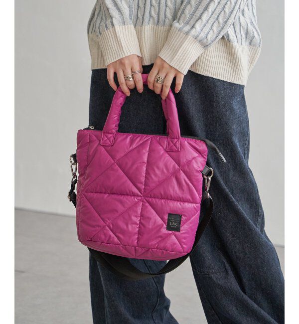 Lbc with Life「キルティング2WAYトートバッグ」|その他|ピンク