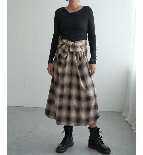 Lbc with Life「コットンチェック3WAYワンピ」|ワンピース|