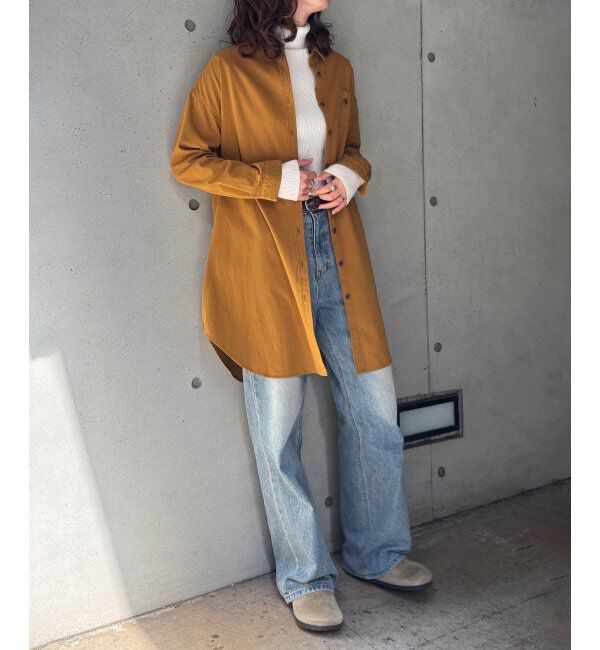 Lbc with Life「エクリュ ミニポケ刺繍シャツワンピース」|ワンピース|