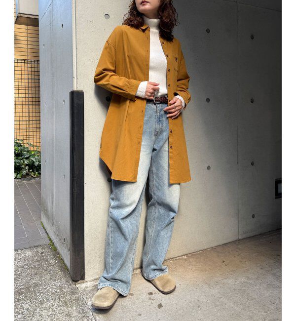 Lbc with Life「エクリュ ミニポケ刺繍シャツワンピース」|ワンピース|