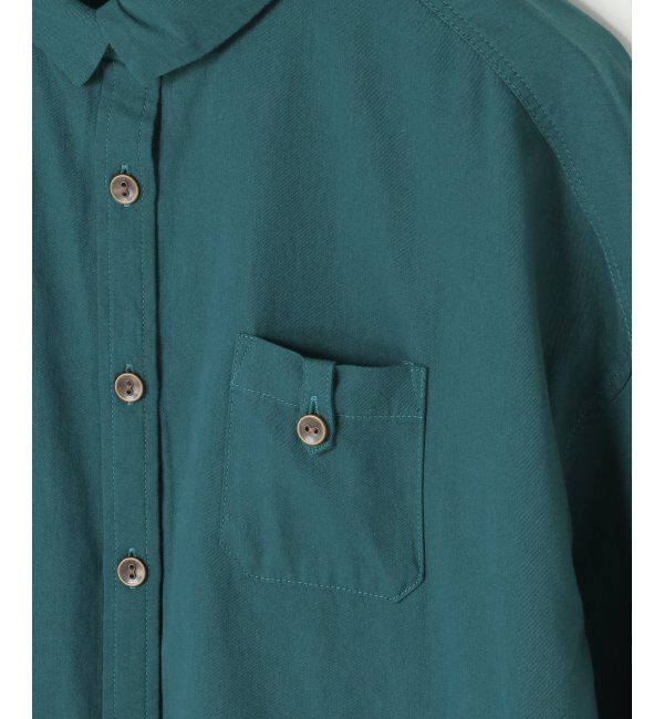 Lbc with Life「エクリュ ミニポケ刺繍シャツワンピース」|ワンピース|