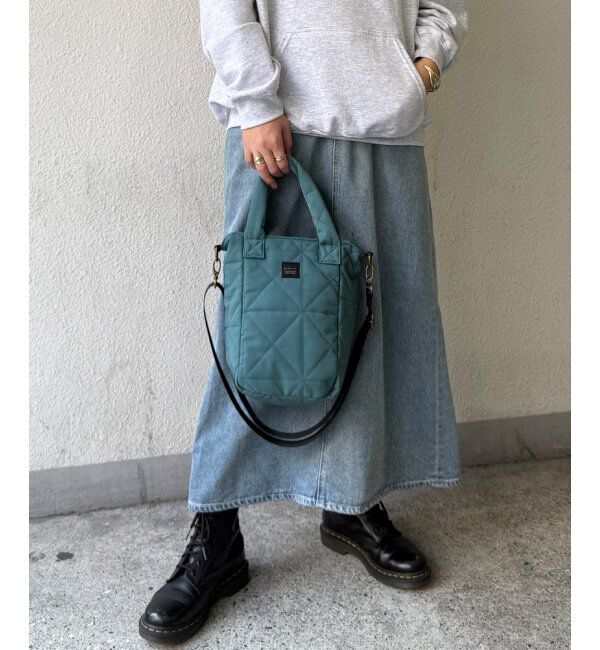 Lbc with Life「キルト2WAYショルダーバッグ」|その他|ブルーグリーン