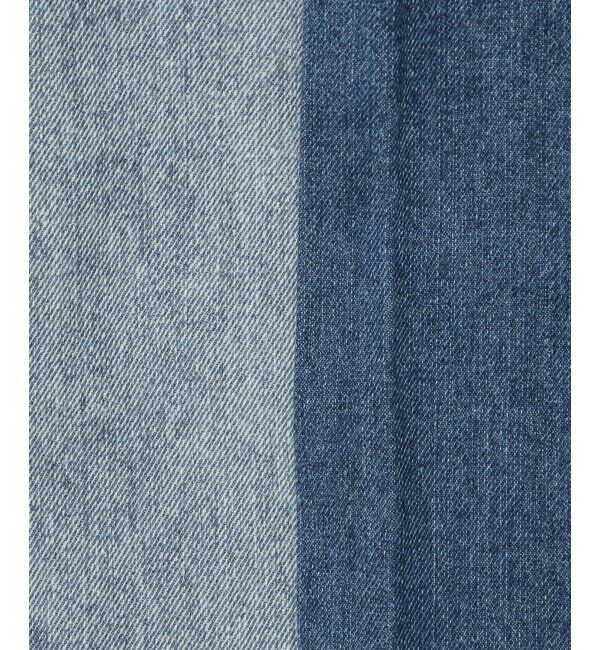 VENCE share style「センター切り替えワイドデニムパンツ」|デニム|