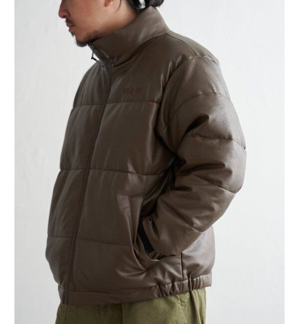 VENCE share style「【ユニセックス】VISION STREET WEAR ヴィジョンストリートウェア 中綿フェイクレザーブルゾン」|ブルゾン・スタジャン|