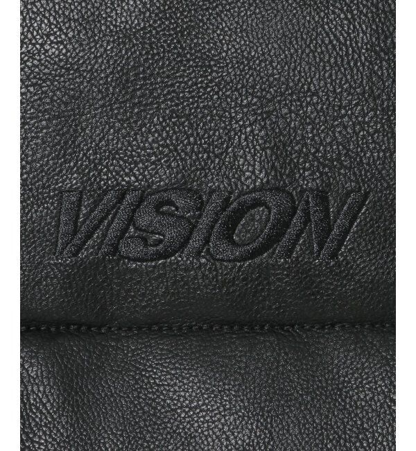 VENCE share style「【ユニセックス】VISION STREET WEAR ヴィジョンストリートウェア 中綿フェイクレザーブルゾン」|ブルゾン・スタジャン|