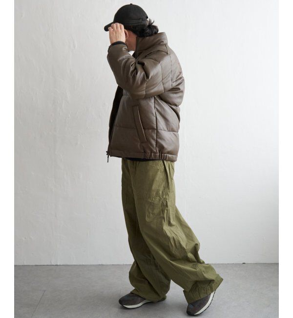 VENCE share style「【ユニセックス】VISION STREET WEAR ヴィジョンストリートウェア 中綿フェイクレザーブルゾン」|ブルゾン・スタジャン|