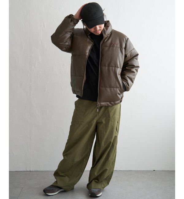 VENCE share style「【ユニセックス】VISION STREET WEAR ヴィジョンストリートウェア 中綿フェイクレザーブルゾン」|ブルゾン・スタジャン|