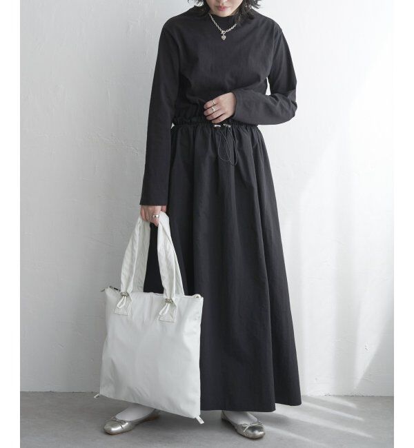 VENCE share style「綿天竺&times;合繊ワンピース」|ワンピース|