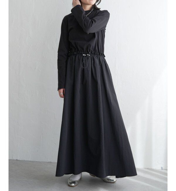 VENCE share style「綿天竺&times;合繊ワンピース」|ワンピース|