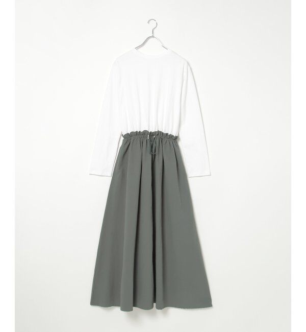 VENCE share style「綿天竺&times;合繊ワンピース」|ワンピース|