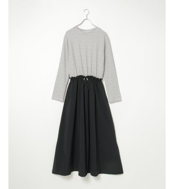 VENCE share style「綿天竺&times;合繊ワンピース」|ワンピース|