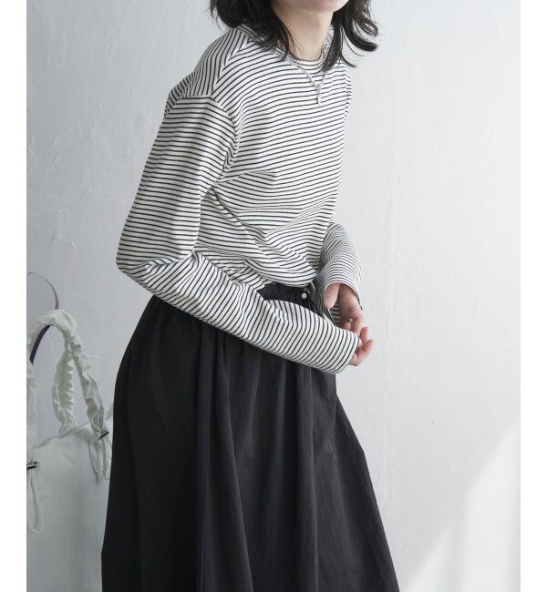 VENCE share style「綿天竺&times;合繊ワンピース」|ワンピース|