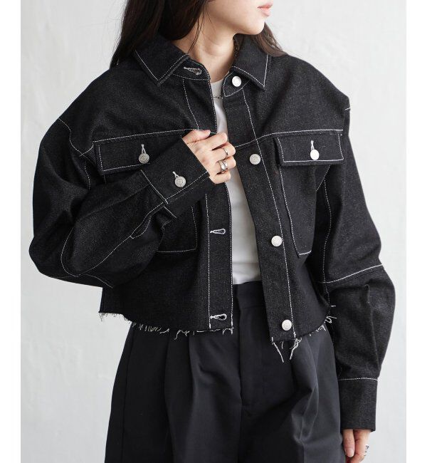 VENCE share style「リジットデニムショートジャケット」|その他|