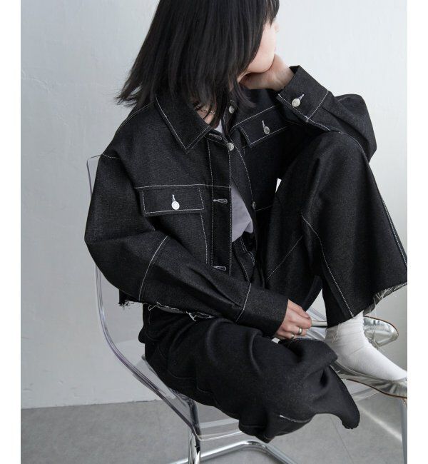 VENCE share style「リジットデニムショートジャケット」|その他|