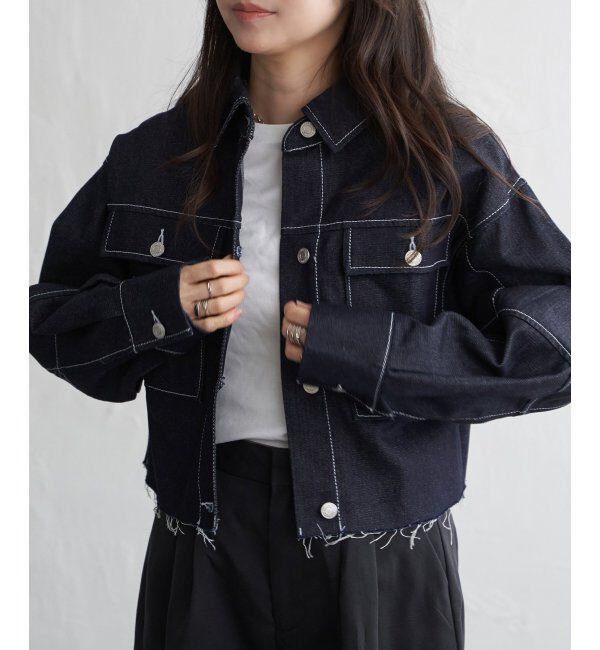 VENCE share style「リジットデニムショートジャケット」|その他|