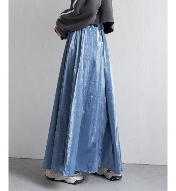 VENCE share style「メタリックギャザースカート」|スカート|