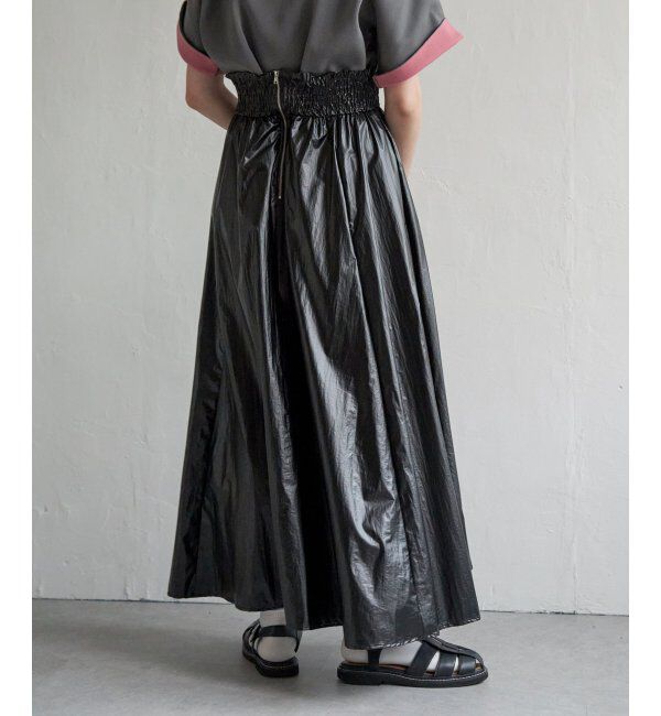 VENCE share style「メタリックギャザースカート」|スカート|