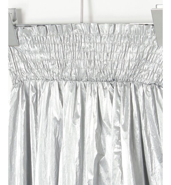 VENCE share style「メタリックギャザースカート」|スカート|