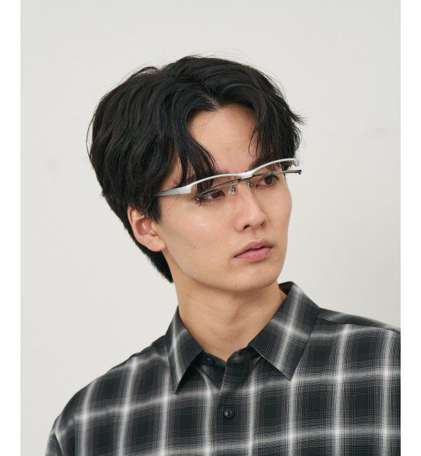  「ウェリントン型 メガネ(跳ね上げ式) ズレ落ち防止 伊達メガネ 度付きメガネ ｜FLIP UP  レンズ交換券付」|メガネ|