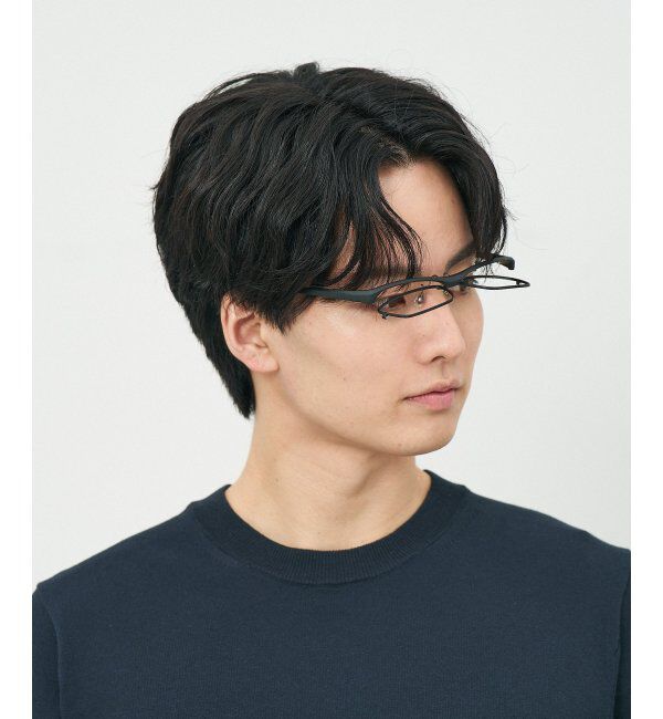  「ウェリントン型 メガネ(跳ね上げ式) ズレ落ち防止 伊達メガネ 度付きメガネ ｜FLIP UP  レンズ交換券付」|メガネ|