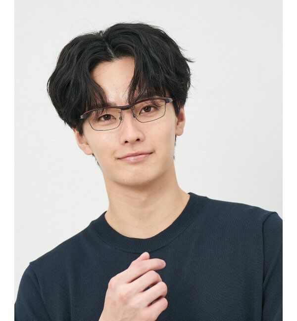  「ウェリントン型 メガネ(跳ね上げ式) ズレ落ち防止 伊達メガネ 度付きメガネ ｜FLIP UP  レンズ交換券付」|メガネ|