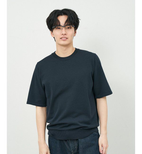  「ウェリントン型 メガネ(跳ね上げ式) ズレ落ち防止 伊達メガネ 度付きメガネ ｜FLIP UP  レンズ交換券付」|メガネ|ネイビー3