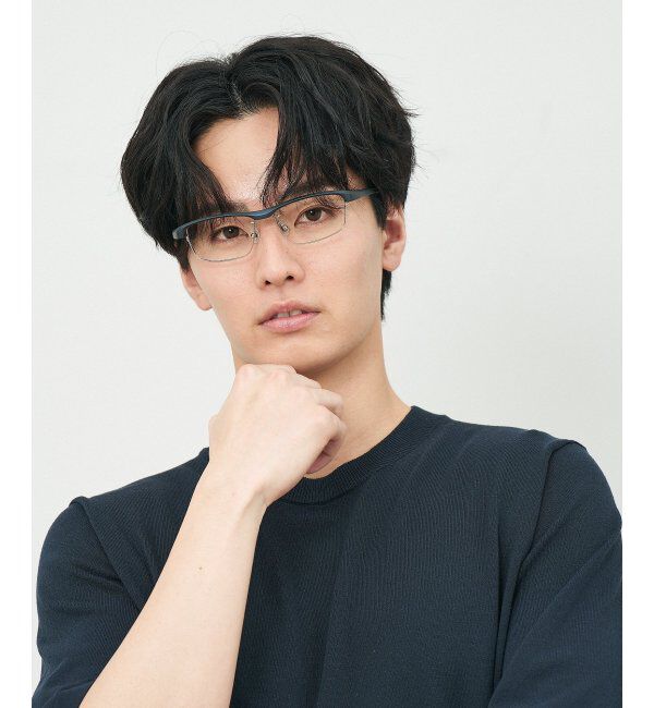  「ウェリントン型 メガネ(跳ね上げ式) ズレ落ち防止 伊達メガネ 度付きメガネ ｜FLIP UP  レンズ交換券付」|メガネ|