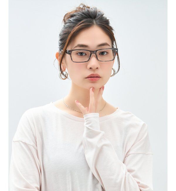  「ウェリントン型 メガネ | 太縁 黒縁フレーム｜伊達メガネ 度付きメガネ｜ユニセックス 黒  レンズ交換券付」|メガネ|