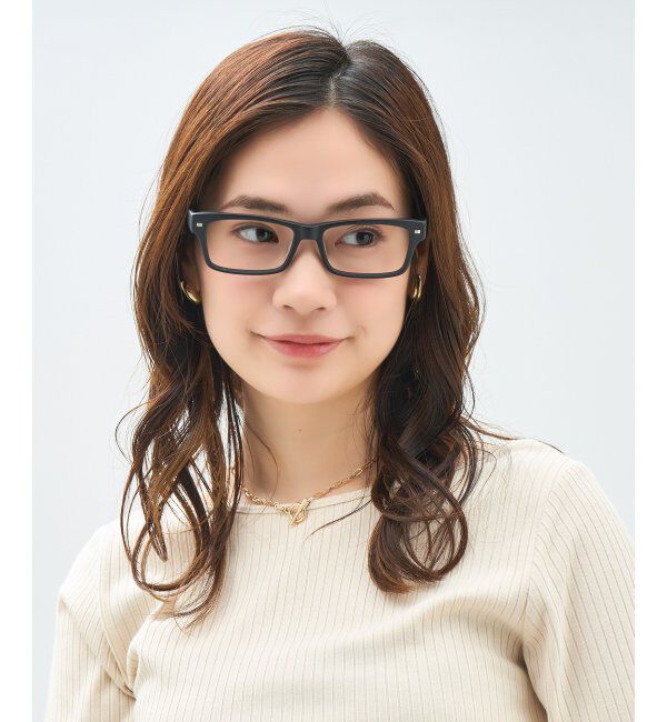  「ウェリントン型 メガネ | 太縁 黒縁フレーム｜伊達メガネ 度付きメガネ｜ユニセックス 黒  レンズ交換券付」|メガネ|