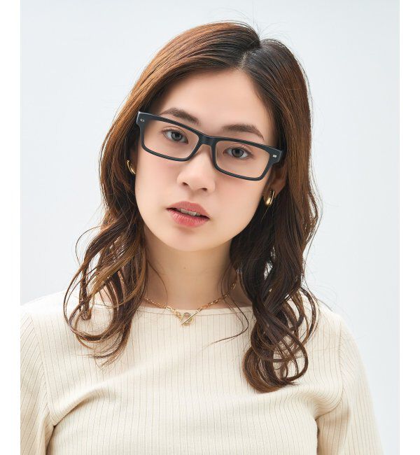  「ウェリントン型 メガネ | 太縁 黒縁フレーム｜伊達メガネ 度付きメガネ｜ユニセックス 黒  レンズ交換券付」|メガネ|