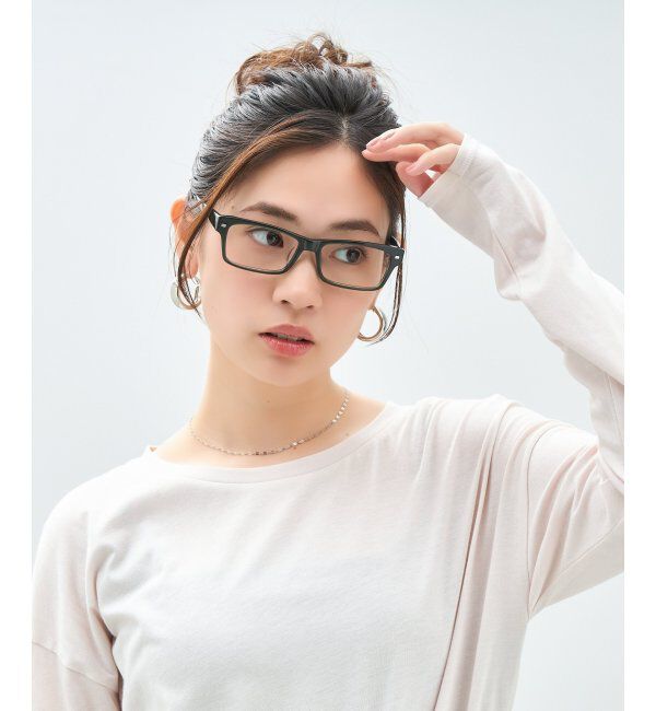  「ウェリントン型 メガネ | 太縁 黒縁フレーム｜伊達メガネ 度付きメガネ｜ユニセックス 黒  レンズ交換券付」|メガネ|