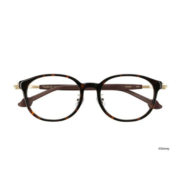  「Zoff｜Mickey & Friends Hands｜メガネ（ミニーマウス モデル） ディズニー｜ レンズ交換券付」|メガネ|茶系デミ
