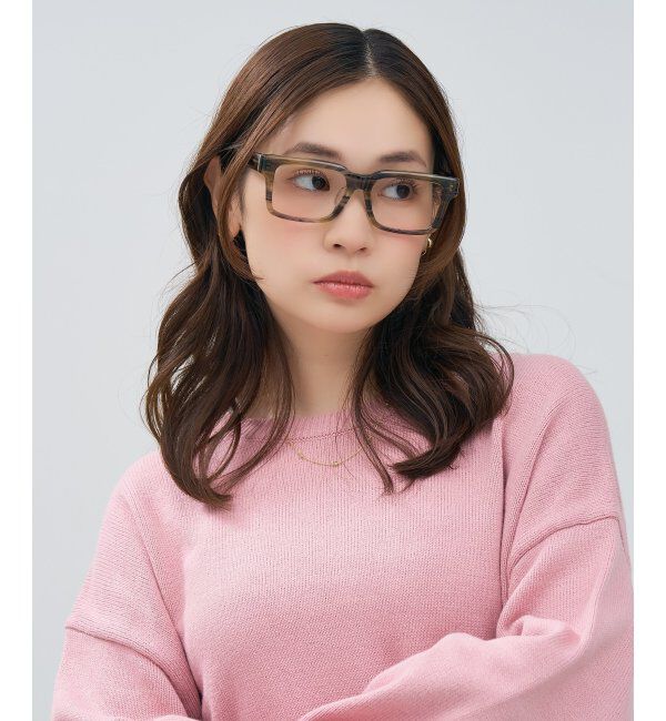  「ウェリントン型 メガネ | マツケリ MAZZUCCHELLI｜ 四角 伊達・度付き眼鏡 ユニセックス  レンズ交換券付」|メガネ|濃イエロー