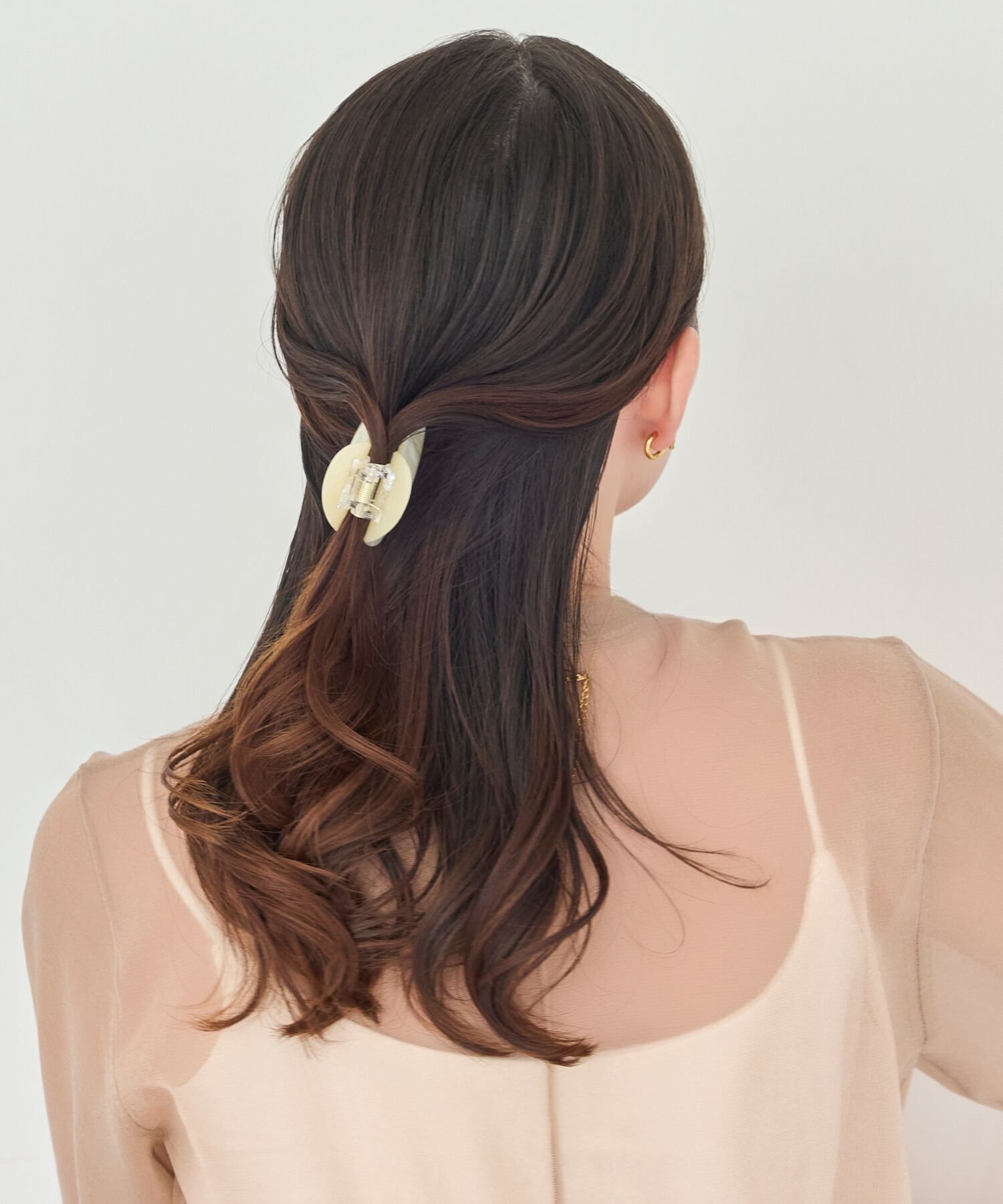 Phoebe「マーブルハートバンスクリップ　ホワイト」|その他|