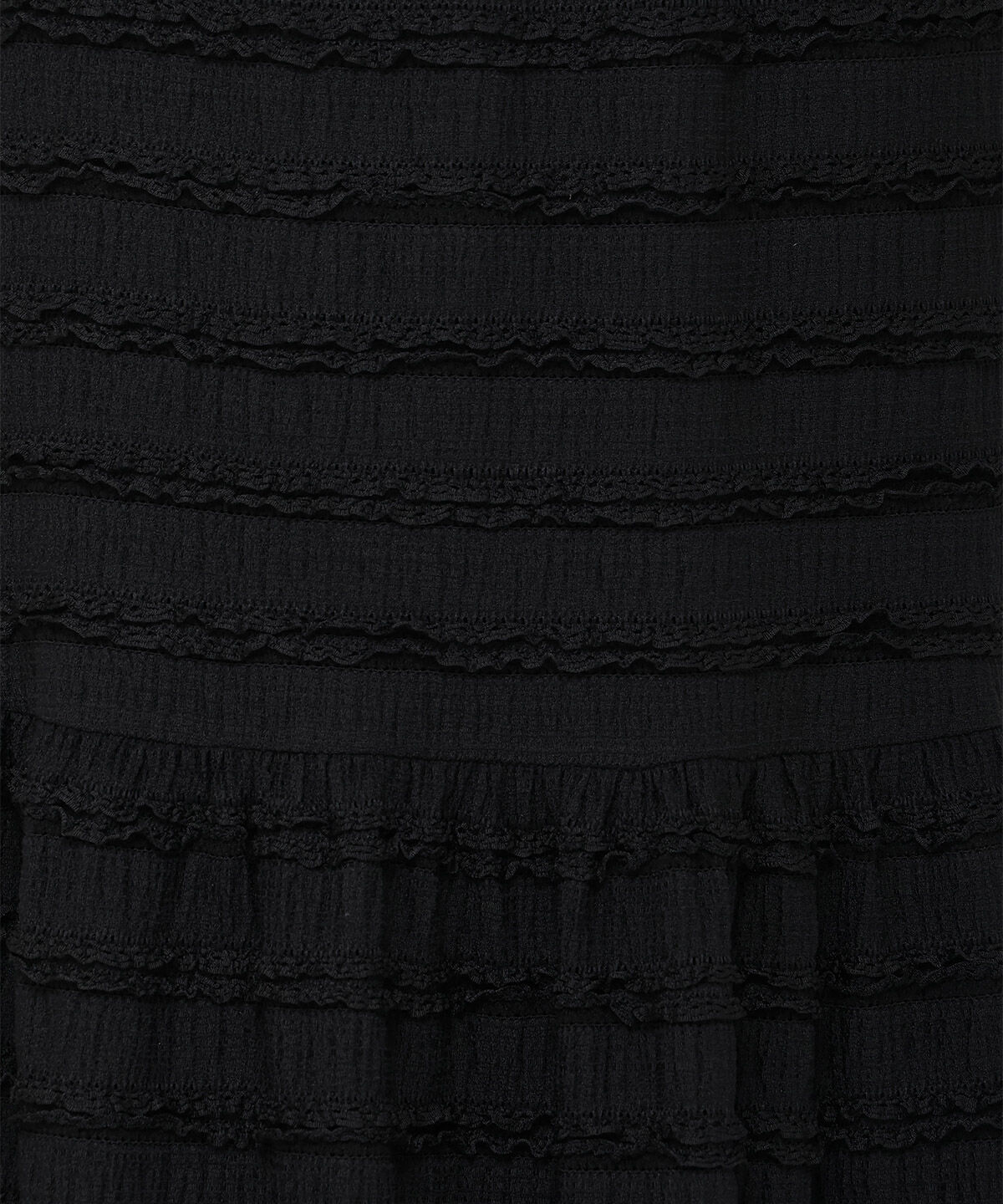 REDYAZEL「ベルトつきボーダーフリルスカート」|フレア|