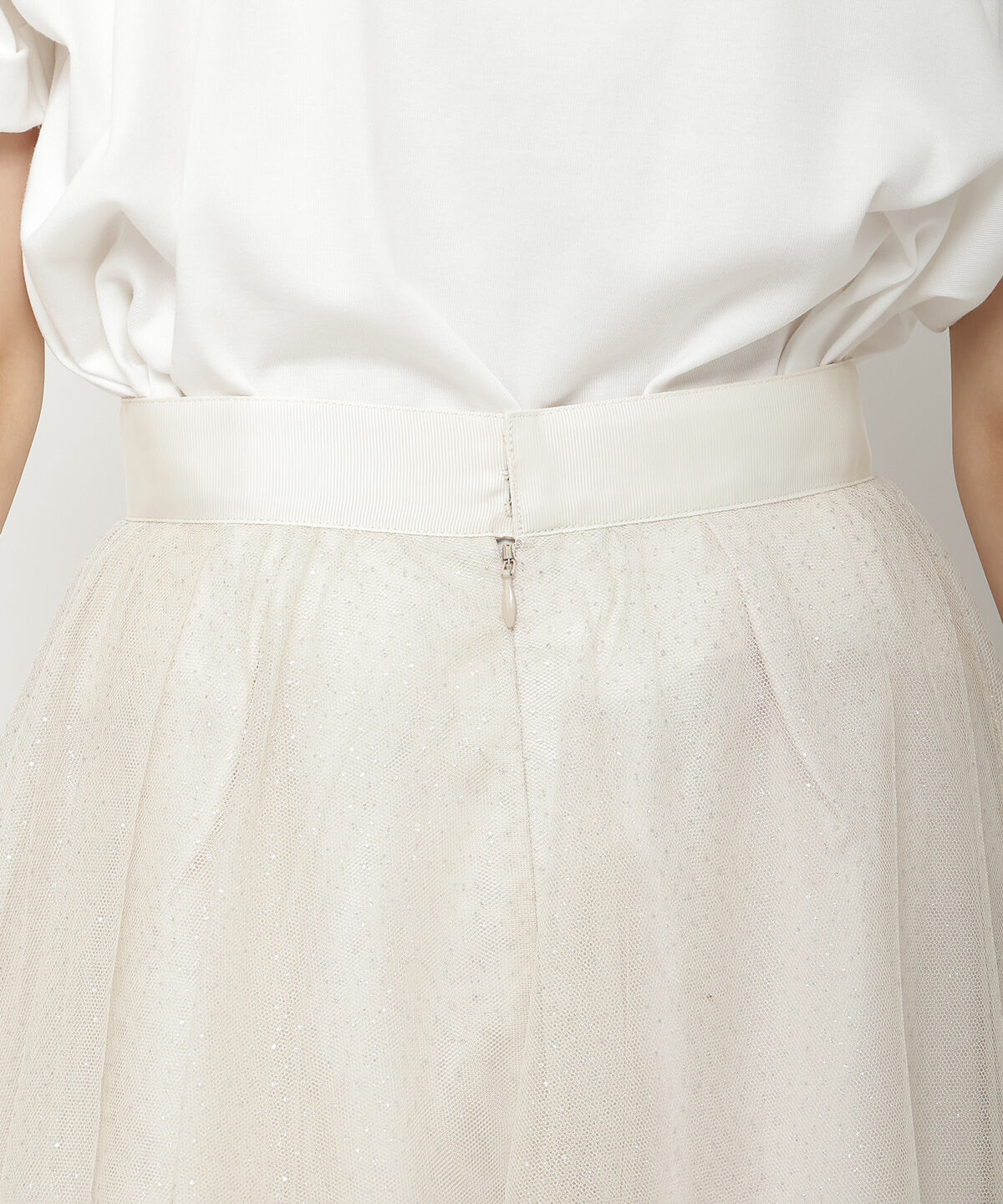 REDYAZEL「ラメチュールアシメティアードスカート」|フレア|