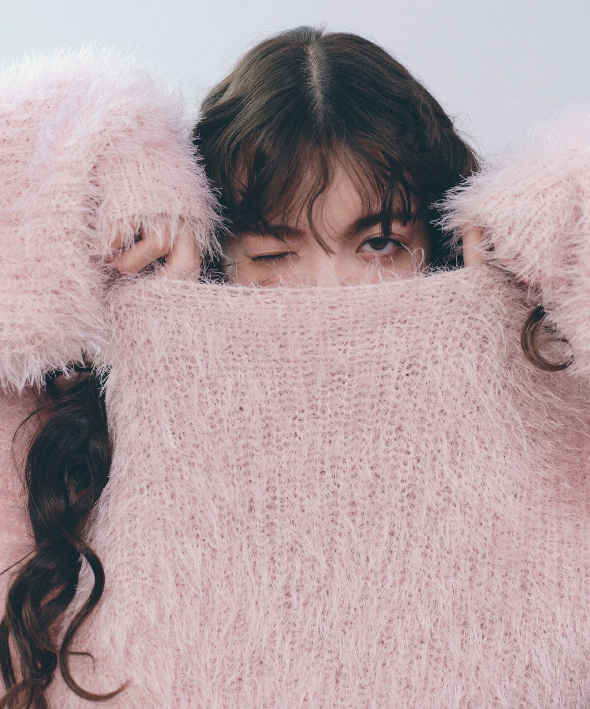 REDYAZEL「クロップドシャギーニットトップス」|ニット・セーター|