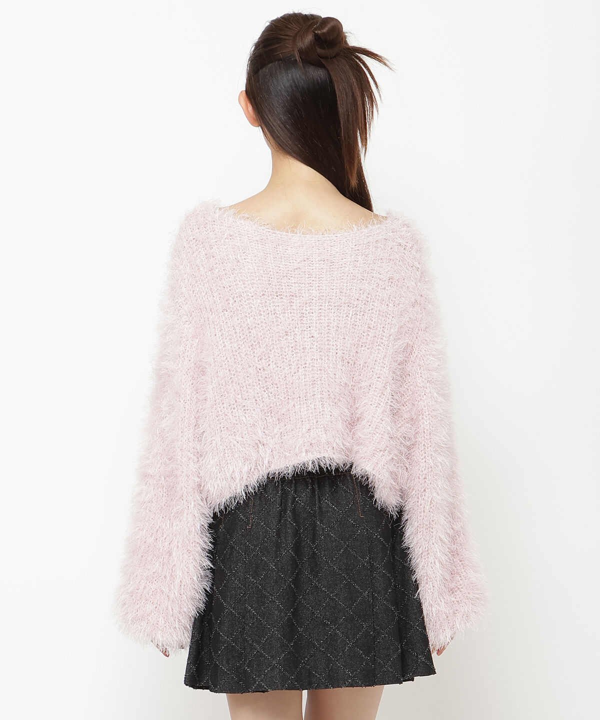 REDYAZEL「クロップドシャギーニットトップス」|ニット・セーター|