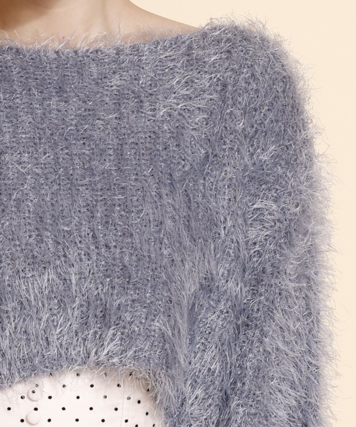 REDYAZEL「クロップドシャギーニットトップス」|ニット・セーター|