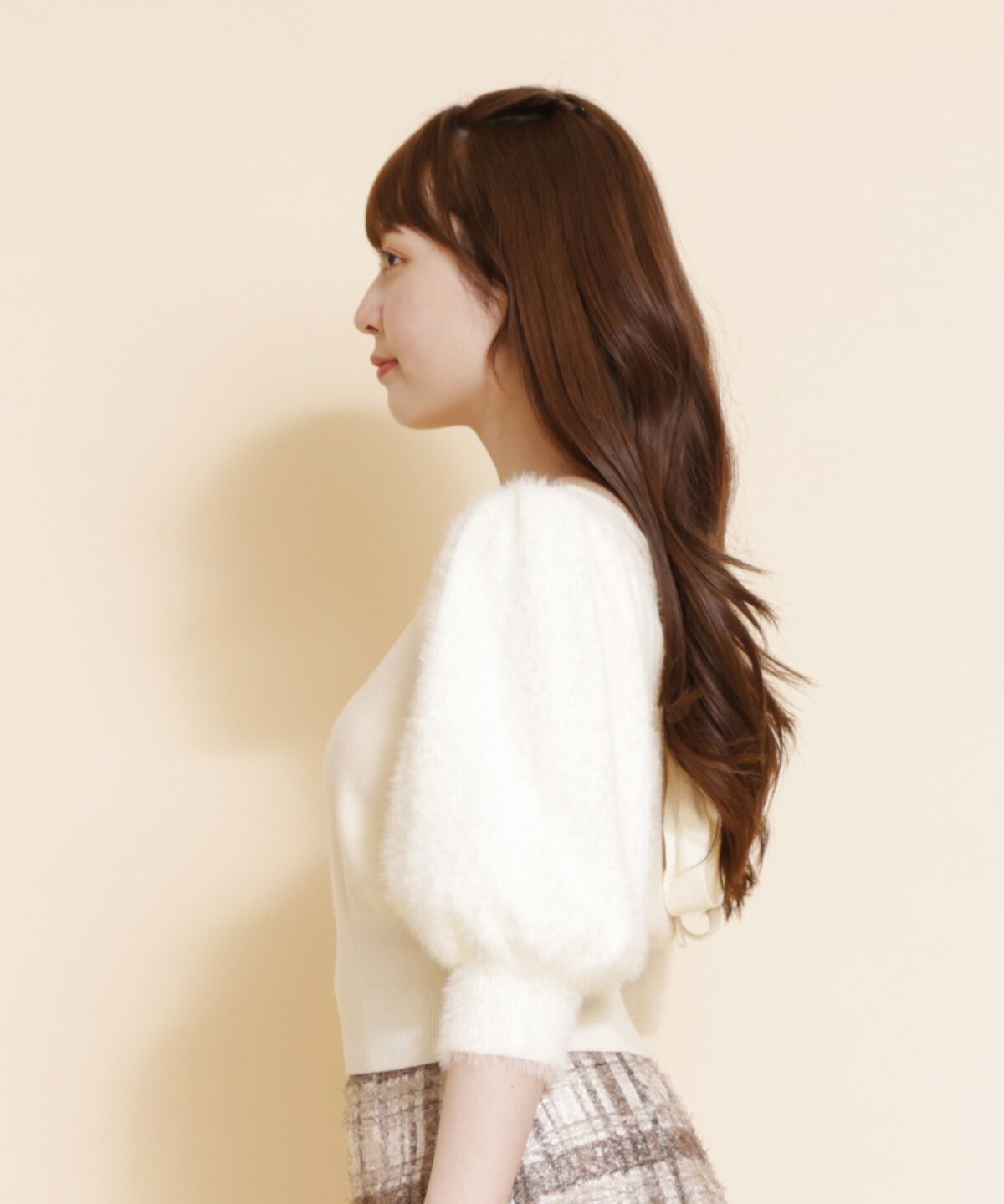 REDYAZEL「シャギースリーブニットトップス」|ニット・セーター|