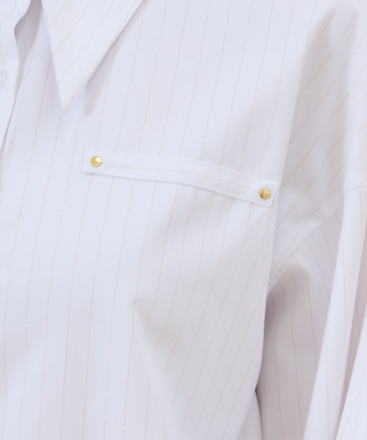 REDYAZEL「ゴールドラメストライプシャツ」|シャツ・ブラウス|