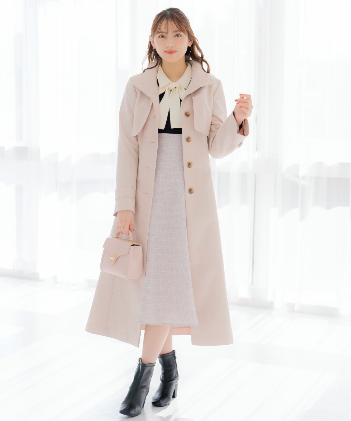 WILLSELECTION「スタンドカラーシングルトレンチコート」|トレンチコート|