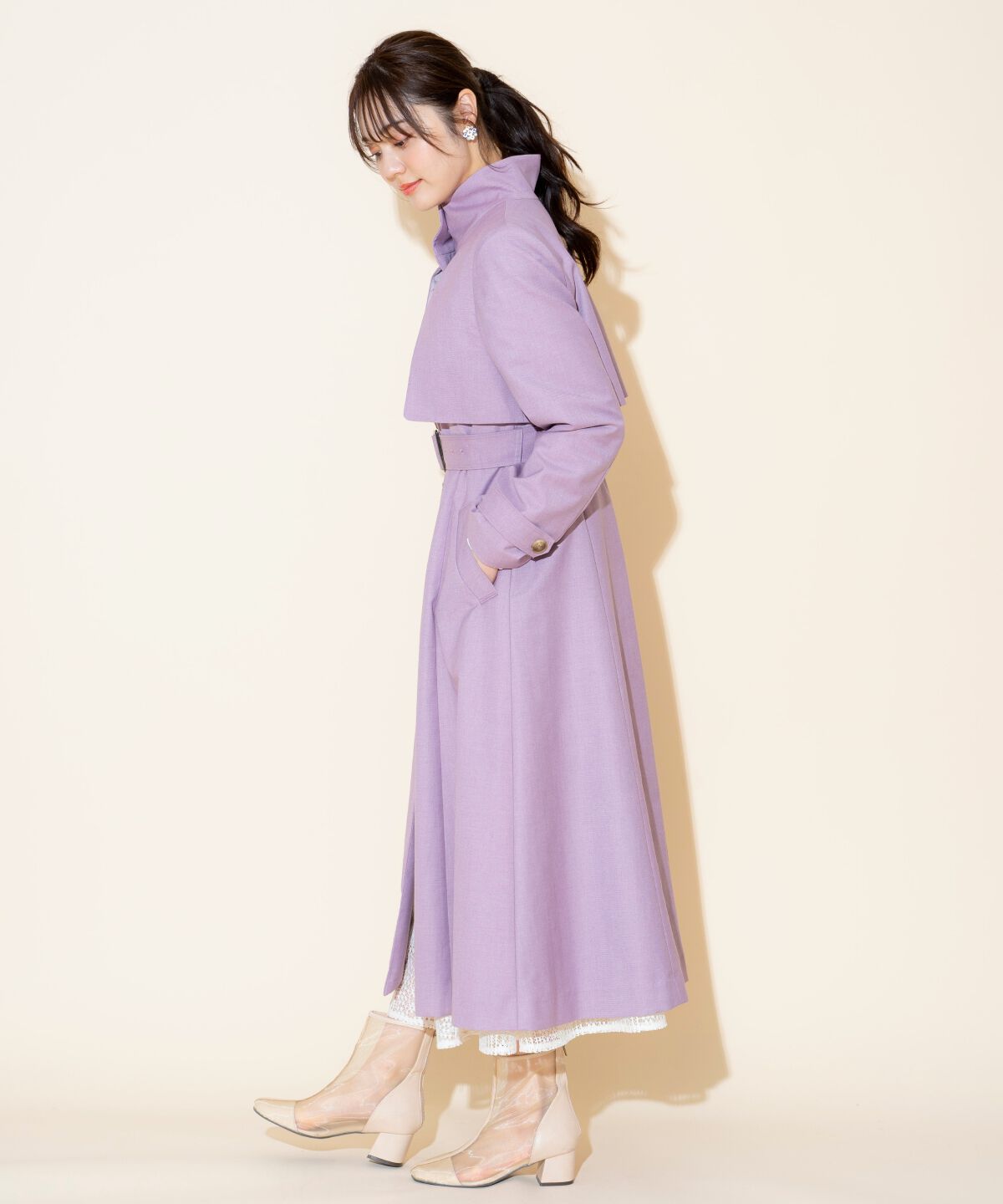 WILLSELECTION「スタンドカラーシングルトレンチコート」|トレンチコート|