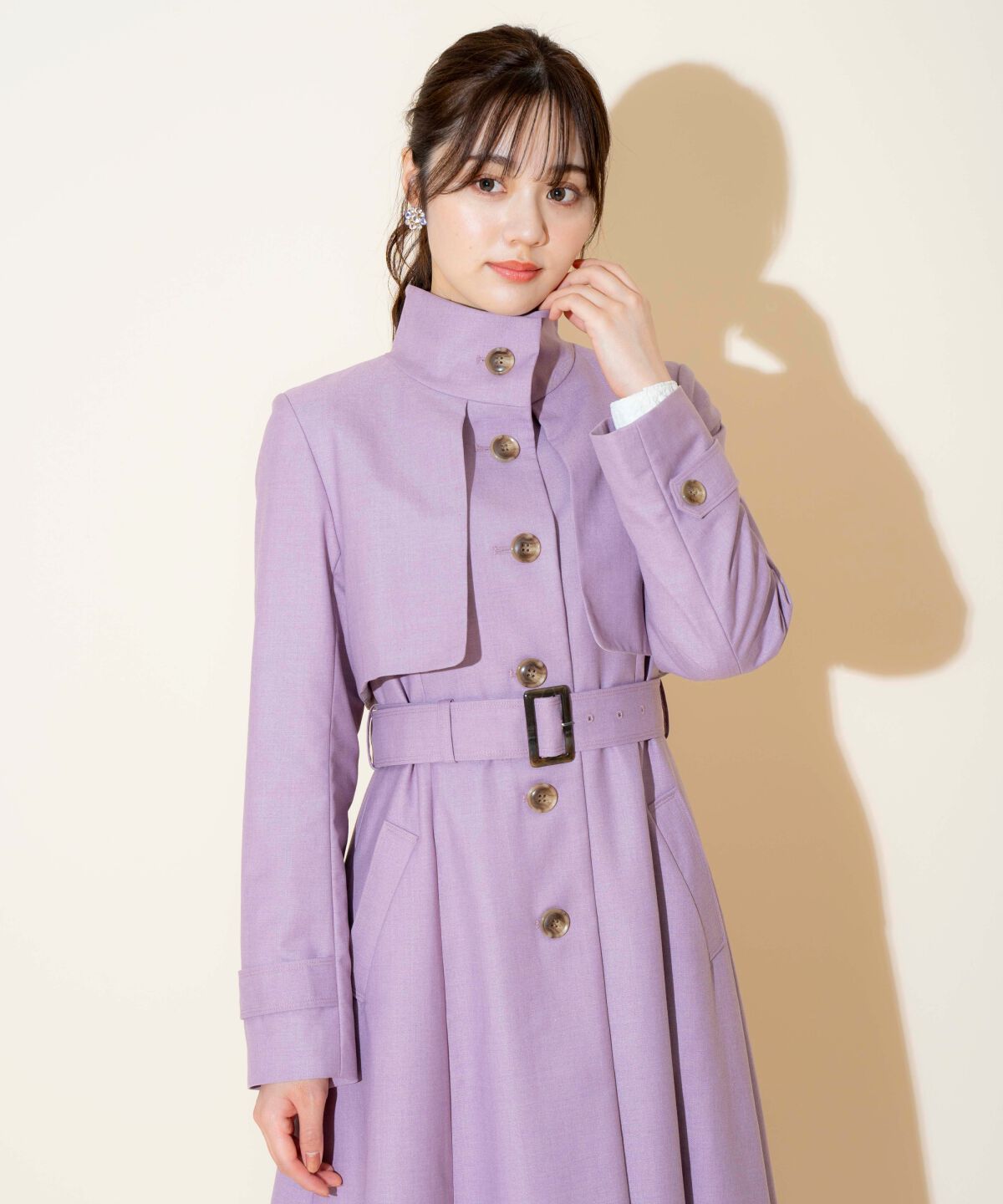 WILLSELECTION「スタンドカラーシングルトレンチコート」|トレンチコート|