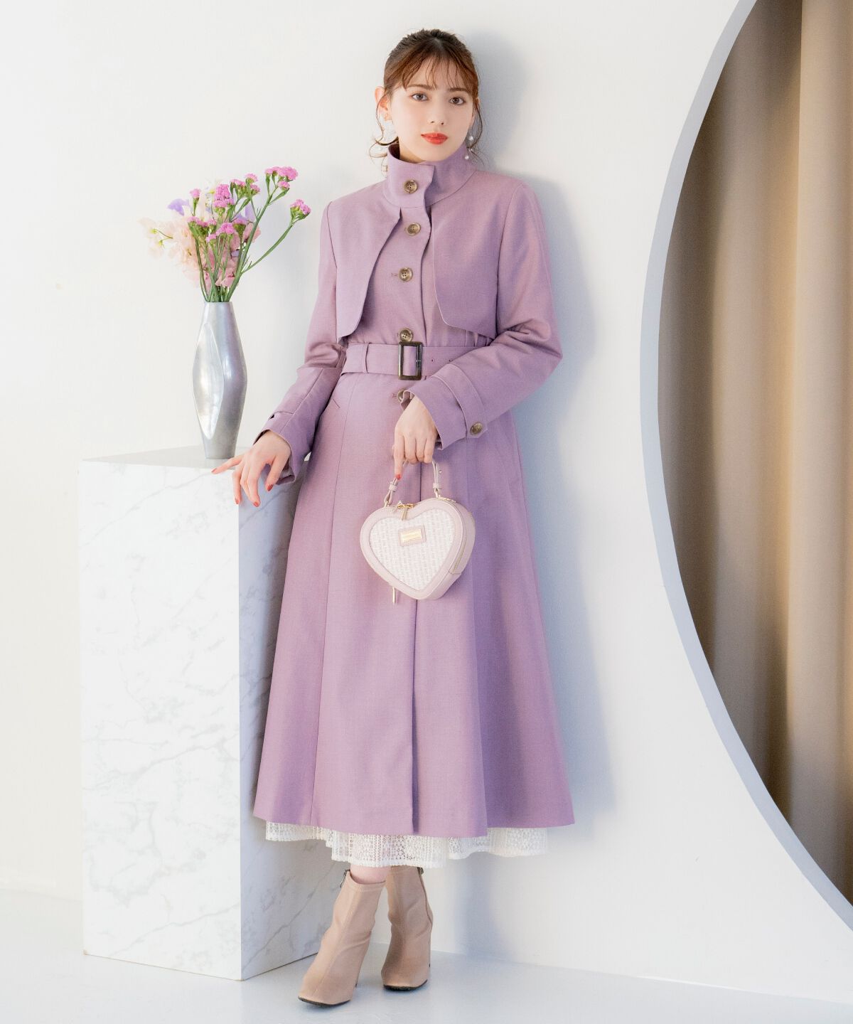 WILLSELECTION「スタンドカラーシングルトレンチコート」|トレンチコート|