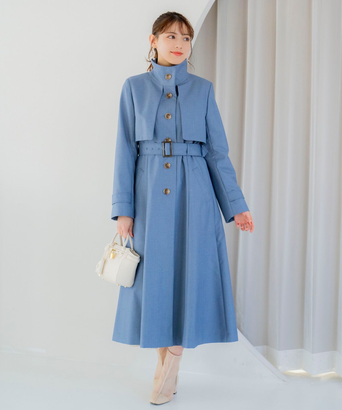 WILLSELECTION「スタンドカラーシングルトレンチコート」|トレンチコート|