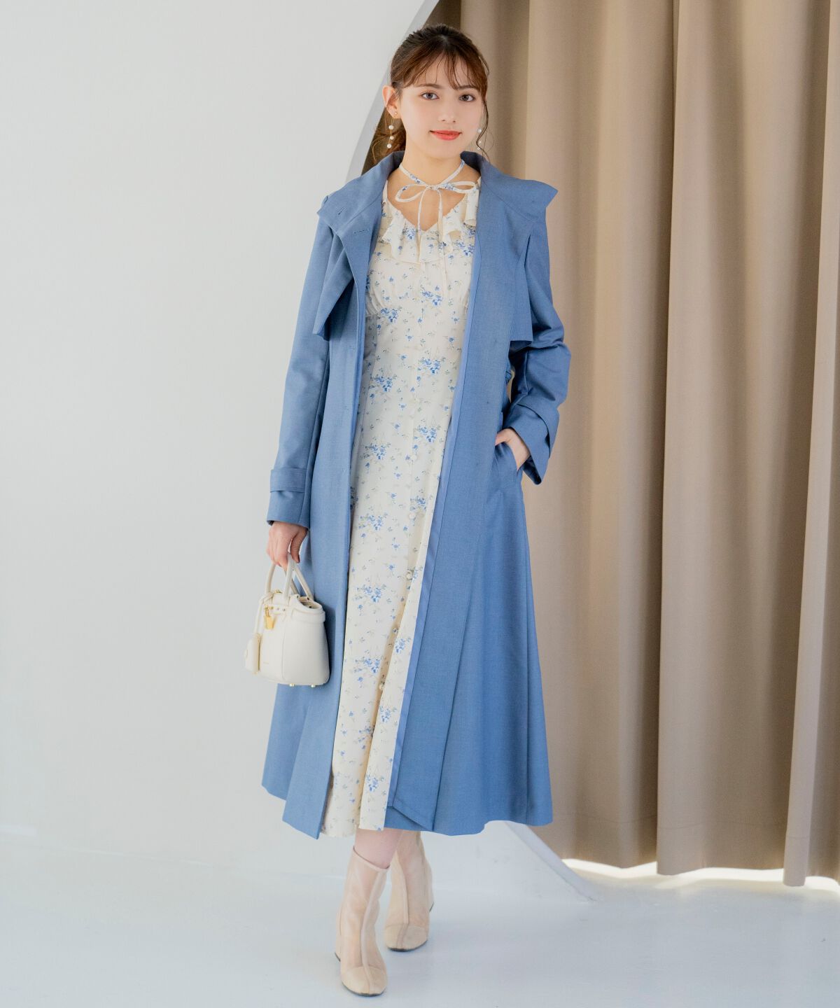 WILLSELECTION「スタンドカラーシングルトレンチコート」|トレンチコート|